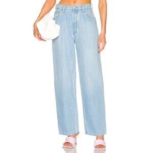 Mother Snacks The Pleated Fun Dip Puddle Barrel Jeans Size 28